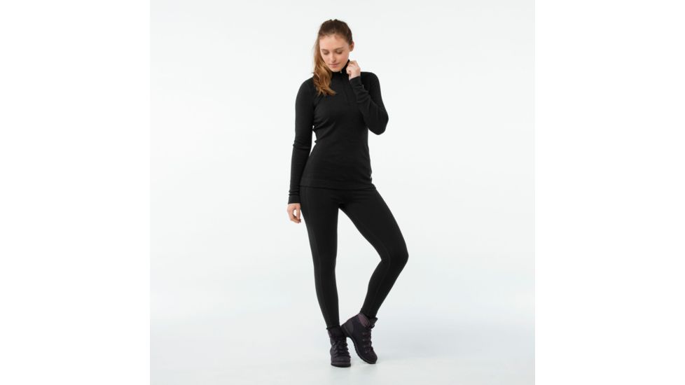 Smartwool Merino 250 Baselayer 1/4 Zip - Womens, Black, Medium, SW0NP221001-M