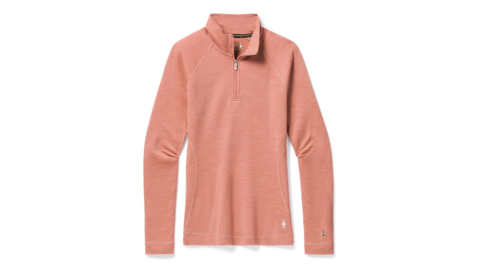 Smartwool Merino 250 Baselayer 1/4 Zip - Womens, Canyon Rose Heather, Small, SW016373C93-S