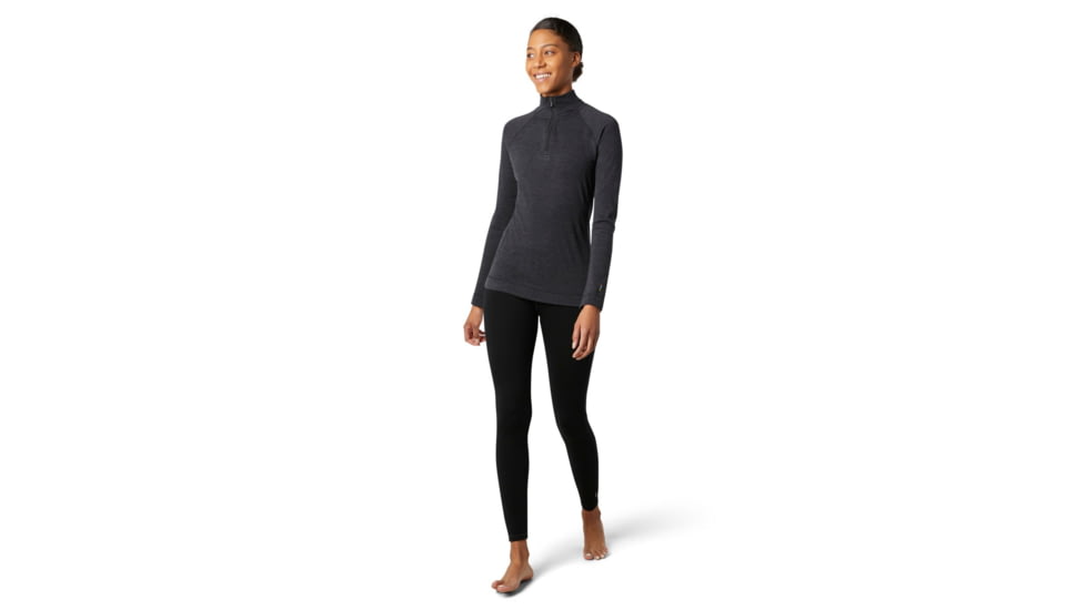 Smartwool Merino 250 Baselayer 1/4 Zip - Womens, Charcoal Heather, Extra Large, SW016373010-XL
