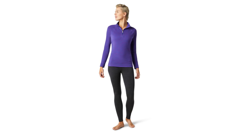 Smartwool Merino 250 Baselayer 1/4 Zip - Womens, Desert Orchid Heather, Small, SW016373C97-S
