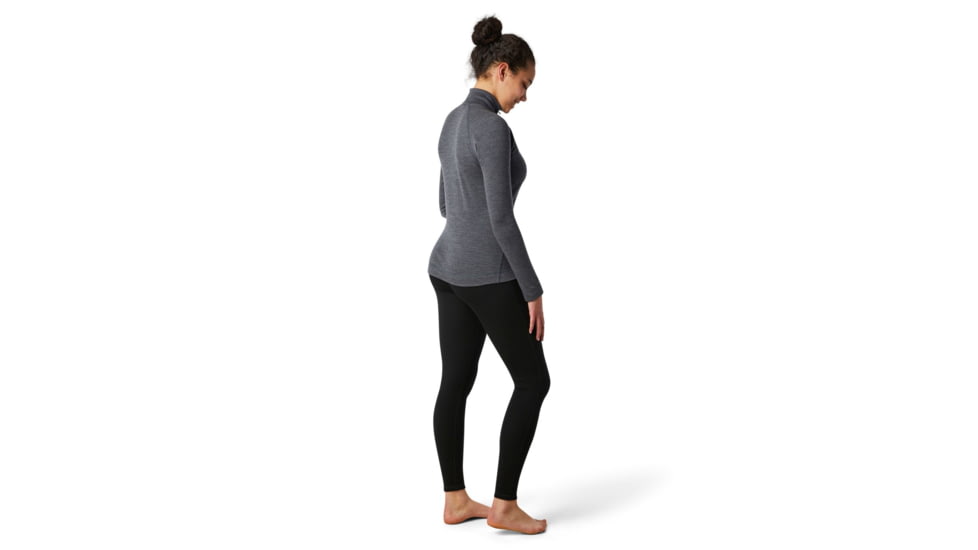 Smartwool Merino 250 Baselayer 1/4 Zip - Womens, Medium Gray Heather, Extra Small, SW016373084-XS
