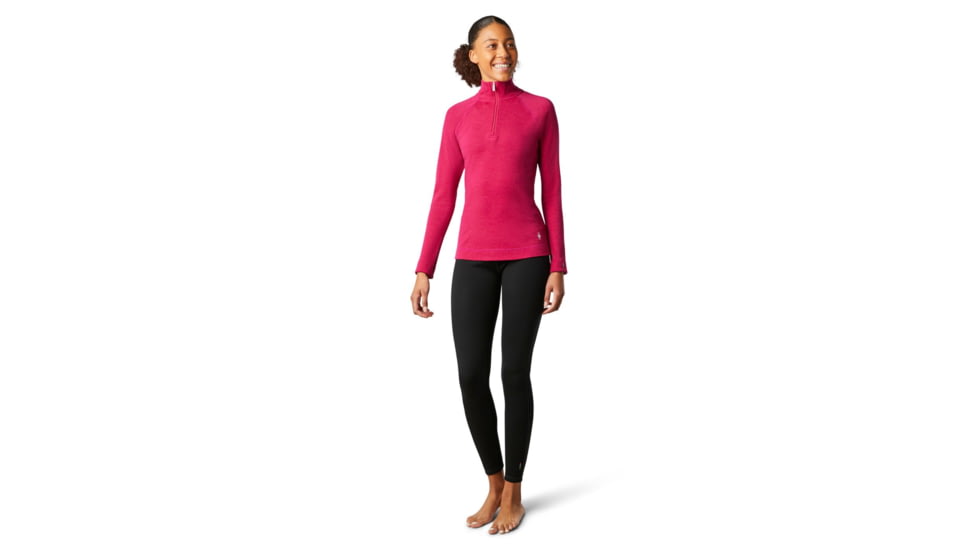 Smartwool Merino 250 Baselayer 1/4 Zip - Womens, Very Berry Heather, Medium, SW016373E24-M