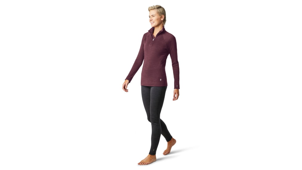 Smartwool Merino 250 Baselayer 1/4 Zip - Womens, Woodsmoke Heather, Extra Large, SW016373B85-XL