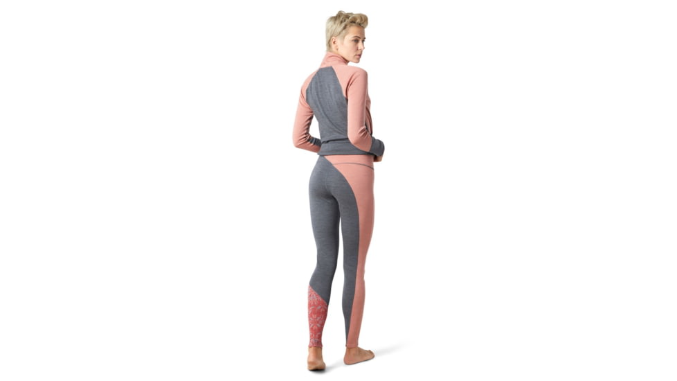 Smartwool Merino 250 Baselayer Colorblock Bottom - Womens, Canyon Rose Heather, Extra Small, SW016383C93-XS