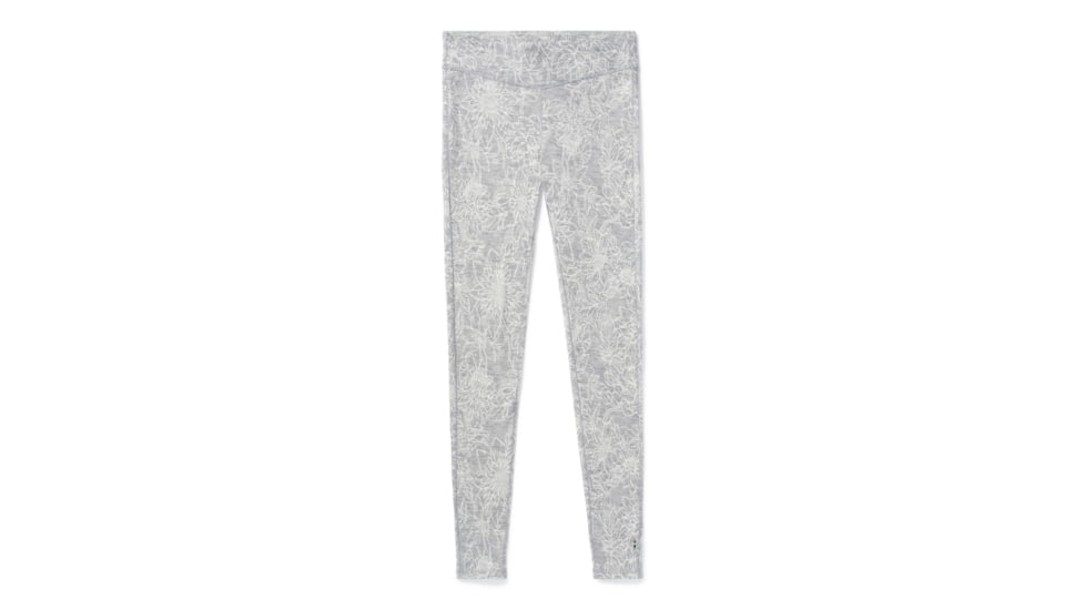 Smartwool Merino 250 Baselayer Pattern Bottom - Womens, Light Gray Traced Dahlia, Medium, SW019243E41-M