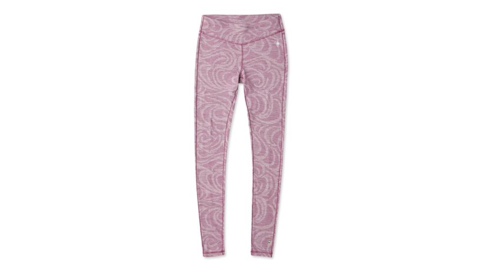 Smartwool Merino 250 Baselayer Pattern Bottom - Womens, Sangria Snow Swirl, Extra Small, SW019243C76-XS