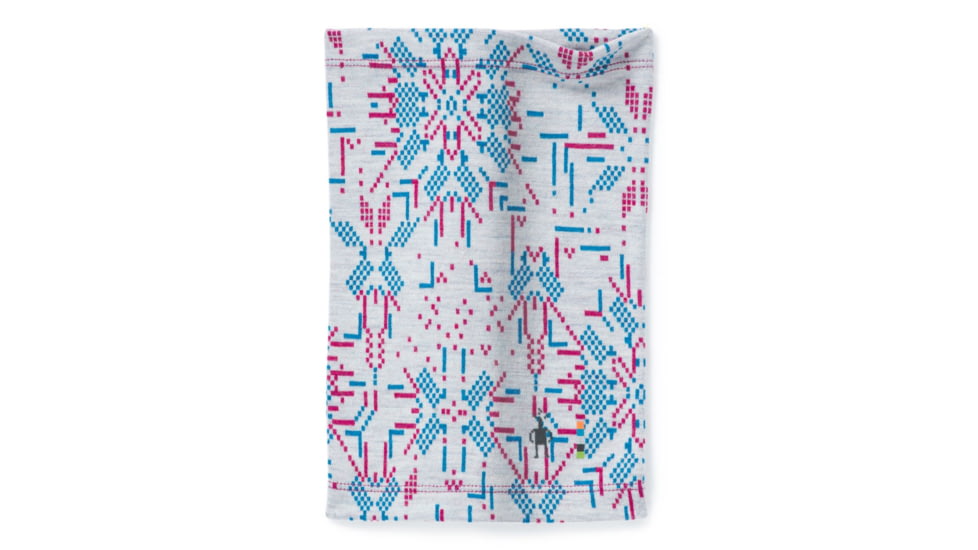 Smartwool Merino 250 Pattern Neck Gaiter - Kids, Winter White Digital Snowflake, Large/Extra Large, SW000431E93-LXL