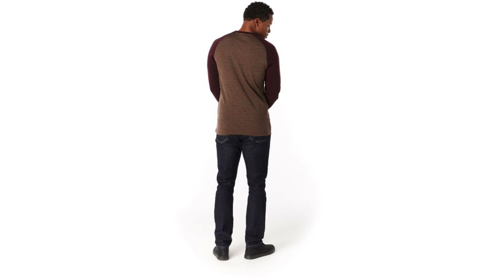 Smartwool Merino 250 Pocket Crew - Mens, Bourbon Tick Stitch, Medium, SW016084C12-M