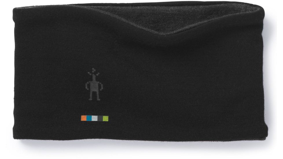 Smartwool Merino 250 Reversible Headband, Black/Charcoal Heater, 1FM, SW0SC969A41-1FM