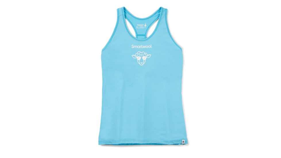 Smartwool Merino Sport 150 Aviator Sheep Graphic Tank - Womens, Ocean Spray, Small, SW016542J29S
