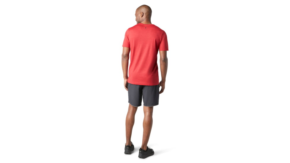 Smartwool Merino Sport 150 Logo Graphic Tee - Mens, Chili Pepper Heather, Small, SW016292B95-S