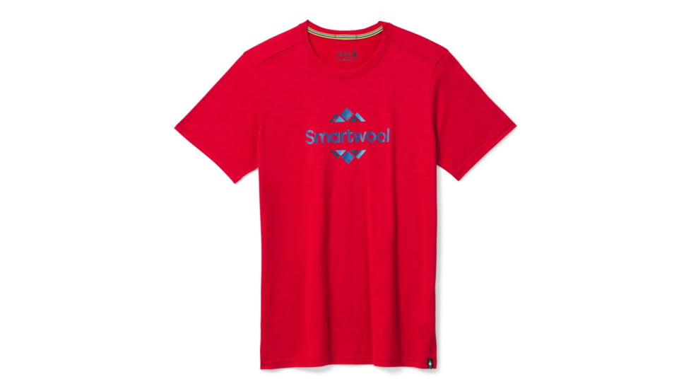 Smartwool Merino Sport 150 Logo Graphic Tee - Mens, Chili Pepper Heather, Small, SW016292B95-S
