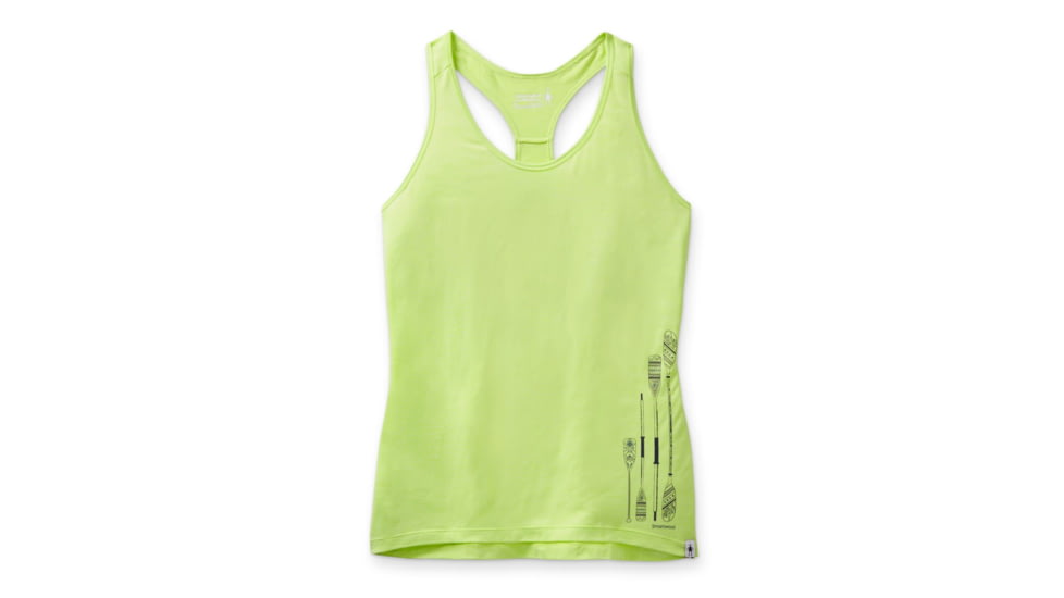 Smartwool Merino Sport 150 Paddle and Oars Graphic Tank - Womens, Spring Green Heather, Small, SW000720F76S