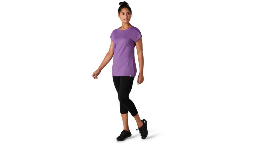 Smartwool Merino Sport 150 Tee - Womens, Desert Orchid, Extra Small, SW016137C96-XS
