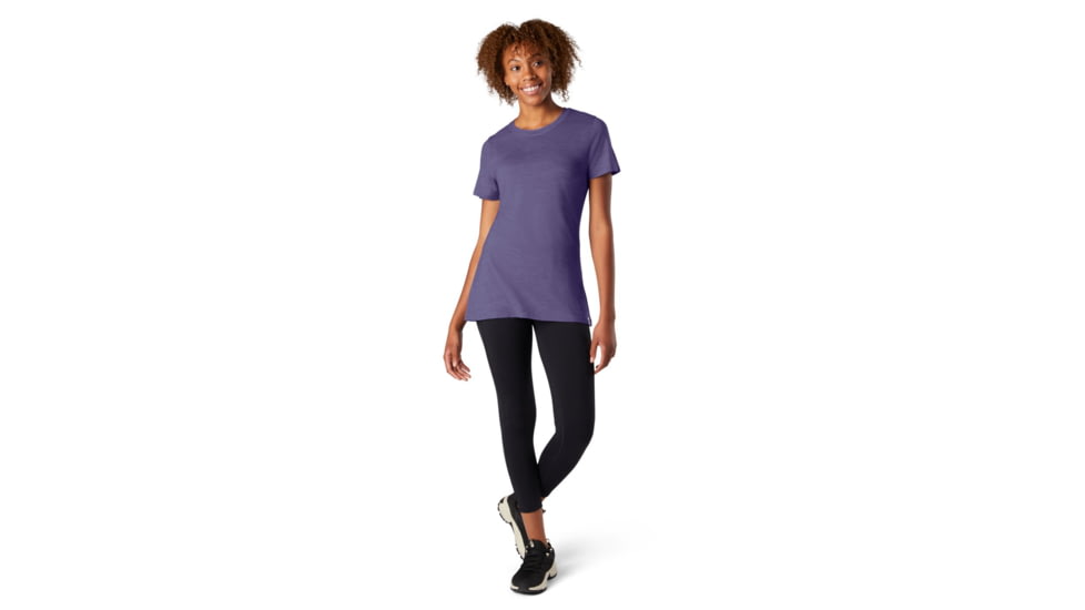 Smartwool Merino Sport 150 Tee - Womens, Dusk Heather, Large, SW000716F61L