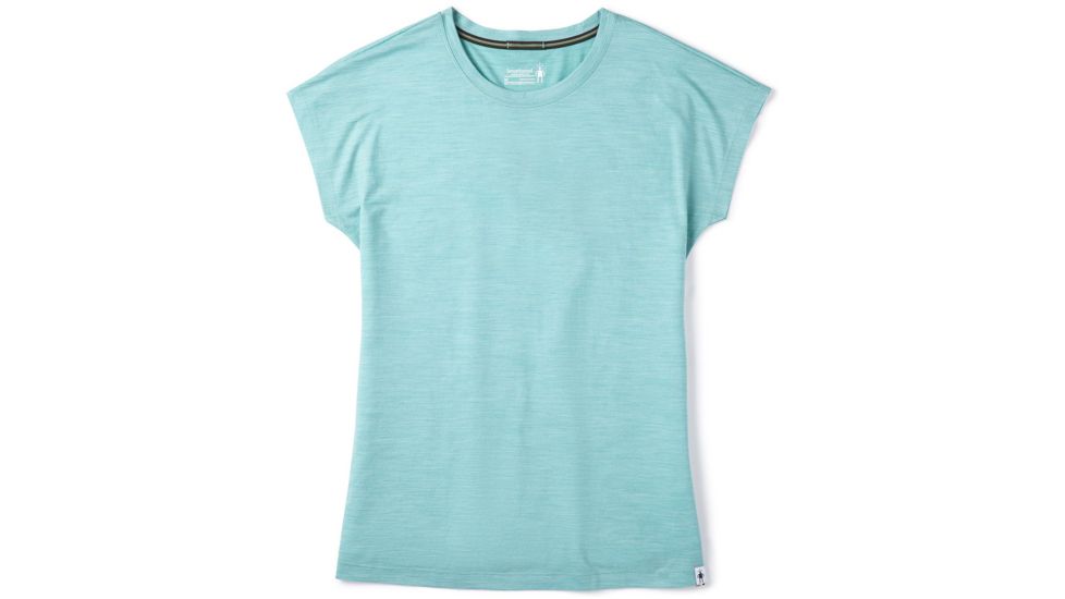 Smartwool Merino Sport 150 Tee - Womens, Wave Blue Heather, Large, SW016137D25-L