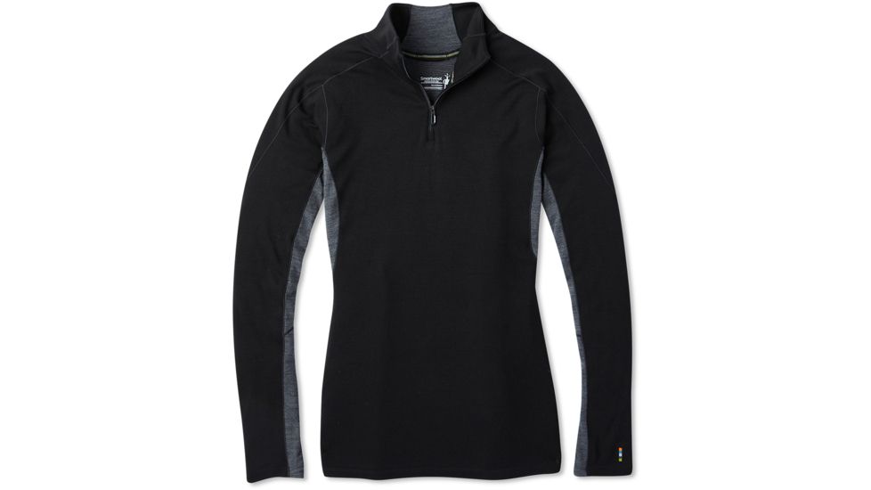 Smartwool Merino Sport 250 Long Sleeve 1/4 Zip - Womens, Black, Small, SW019251001-S