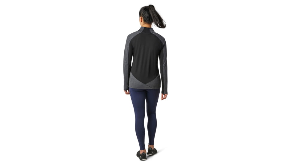 Smartwool Merino Sport 250 Long Sleeve 1/4 Zip - Womens, Charcoal Heather, Small, SW019251010-S