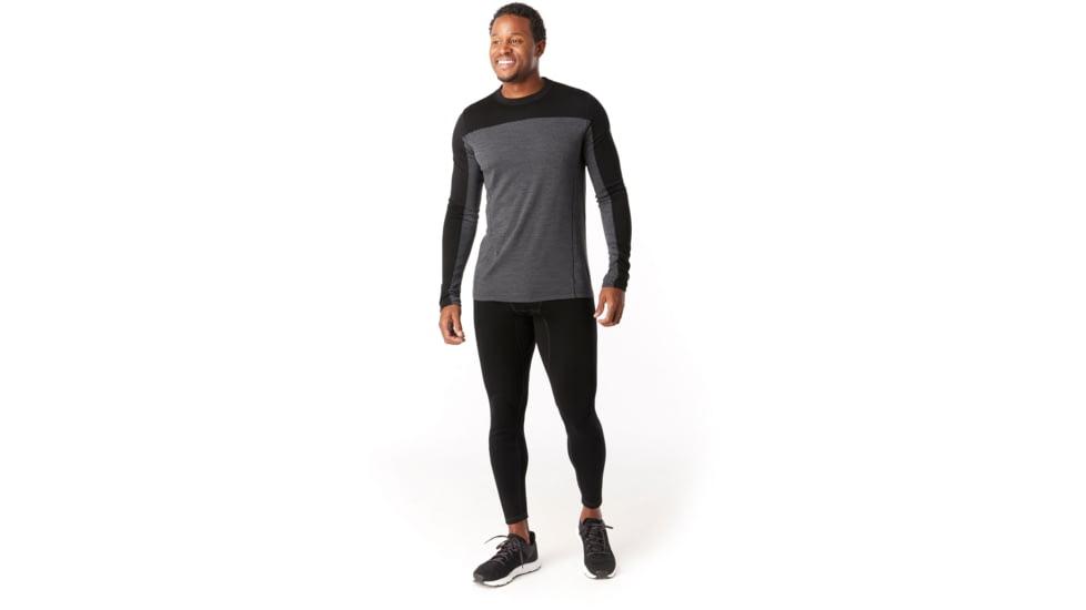 Smartwool Merino Sport 250 Long Sleeve Crew - Mens, Black, Small, SW019023001-S