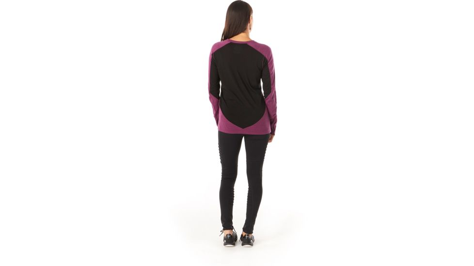 Smartwool Merino Sport 250 Long Sleeve Crew - Womens, Sangria Heather, Extra Small, SW019250B49-XS