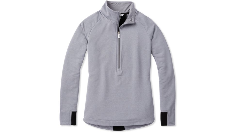 Smartwool Merino Sport Fleece 1/2 Zip Pullover - Womens, Light Gray Heather, Extra Small, SW019256545-XS