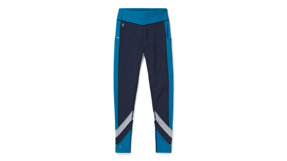 Smartwool Merino Sport Fleece Colorblock Tight - Womens, Deep Navy, Extra Large, SW016339092-XL