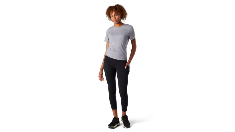 Smartwool Merino Sport Training 7/8 Tight - Womens, Black, Large, SW016609001L
