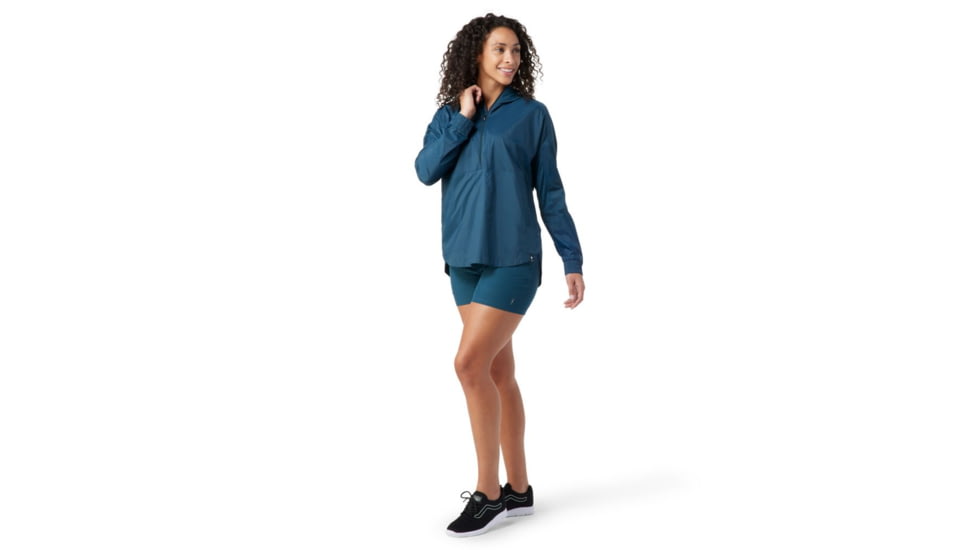 Smartwool Merino Sport Ultra Light Anorak - Womens, Twilight Blue, Extra Small, SW016603G74XS