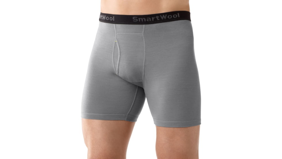 Smartwool NTS Micro 150 Boxer Brief - Men's-Alloy-Small