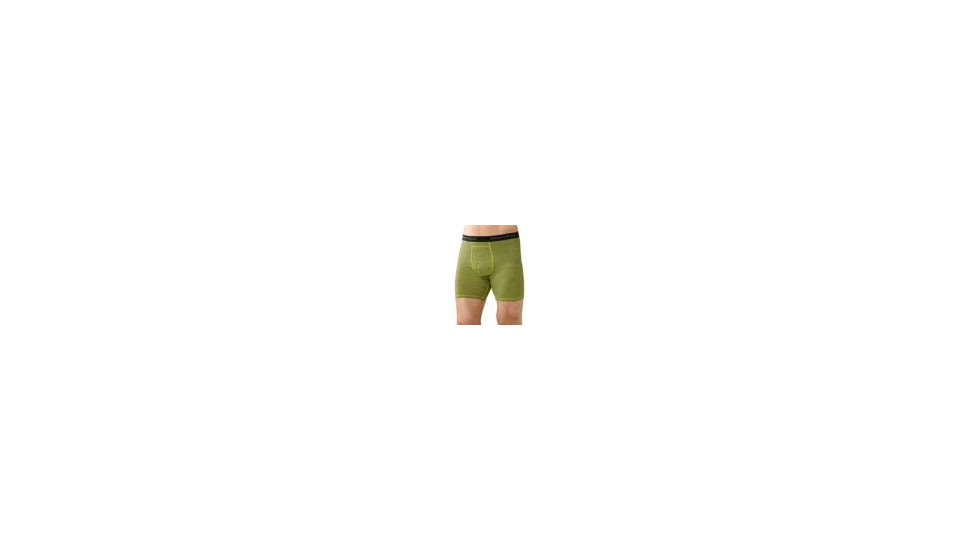 Smartwool NTS Micro 150 Boxer Brief - Men's-Pattern Green-Medium