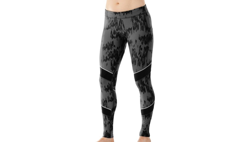Smartwool Phd Printed Tight - Women's-Charcoal/Black-Small
