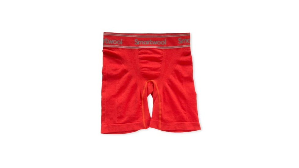 Smartwool PhD Seamless 6 in Boxer Brief - Mens, Fire Red, Medium, SW016015673M
