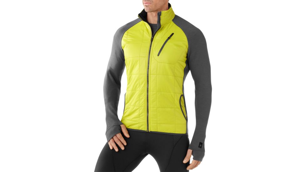 Smartwool PhD Smartloft Divide Full Zip Jacket - Men's-Glow Green-Small