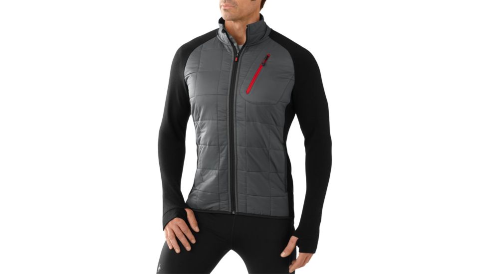 Smartwool PhD Smartloft Divide Full Zip Jacket - Mens-Small-Graphite