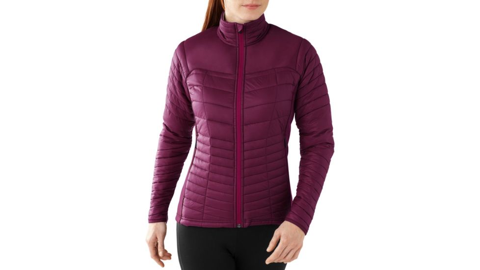 Smartwool PhD SmartLoft Full Zip Jacket - Women's-Dark Berry-Large