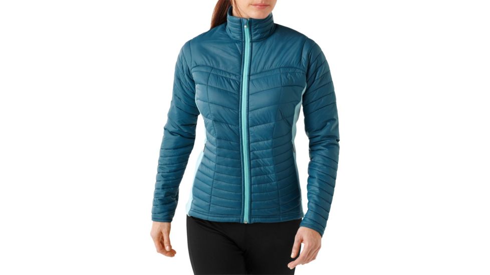 Smartwool PhD SmartLoft Full Zip Jacket - Women's-Deep Sea-Medium