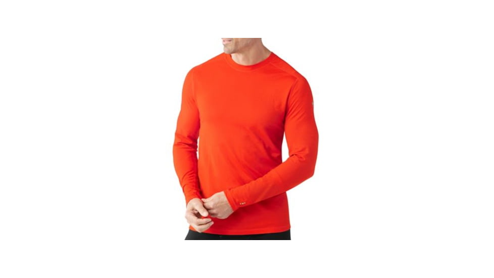 Smartwool PhD Ultra Light Long Sleeve - Mens, Bright Orange, Extra Large, SW016097825XL