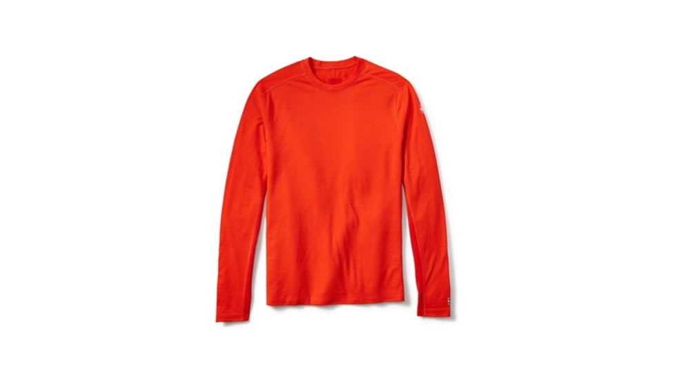 Smartwool PhD Ultra Light Long Sleeve - Mens, Bright Orange, Extra Large, SW016097825XL