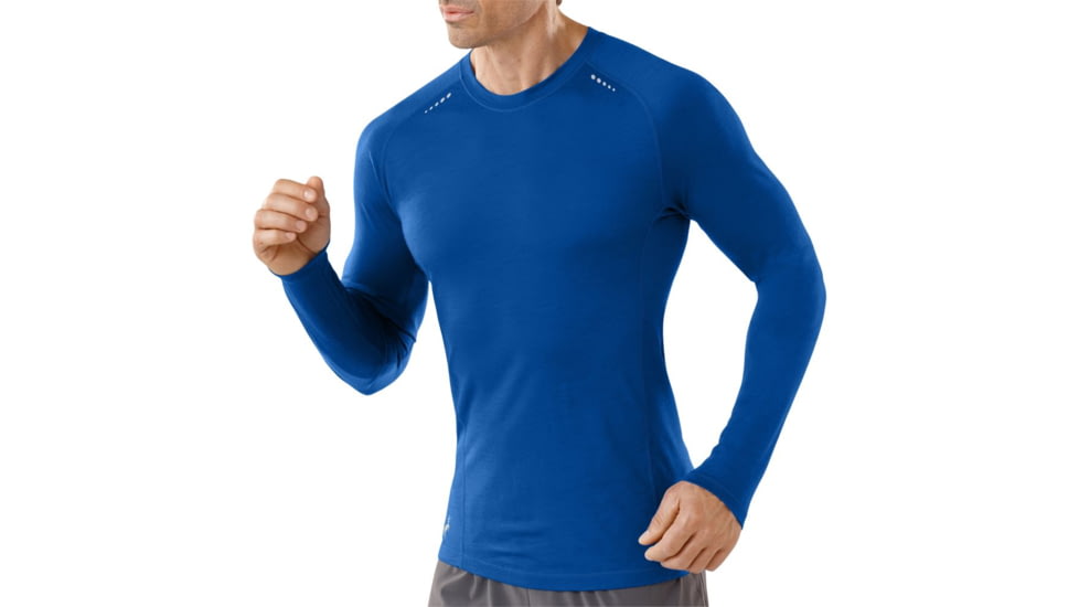 Smartwool PhD Ultra Light Long Sleeve Top - Men's-Bright Blue-Medium