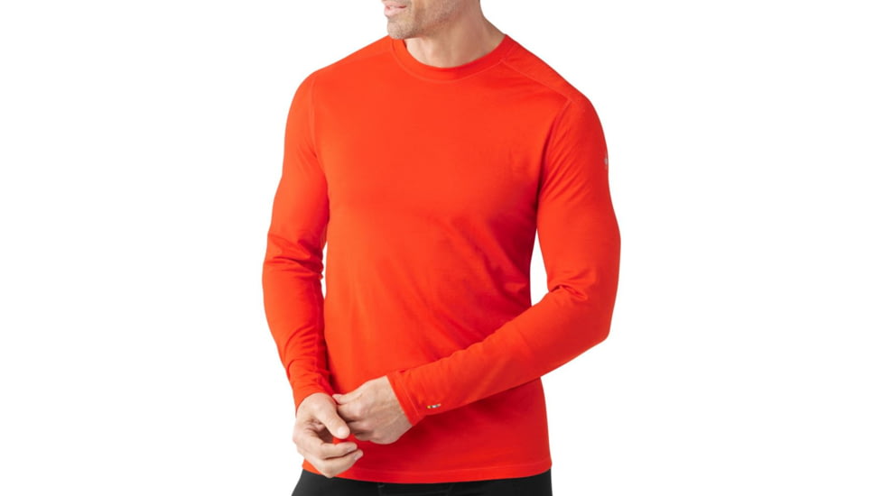 Smartwool PhD Ultra Light Long Sleeve Top - Men's-Bright Orange-Large