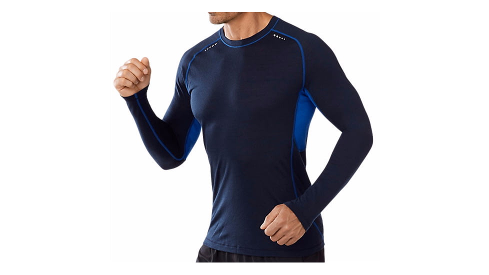 Smartwool PhD Ultra Light Long Sleeve Top - Men's-Deep Navy-Large