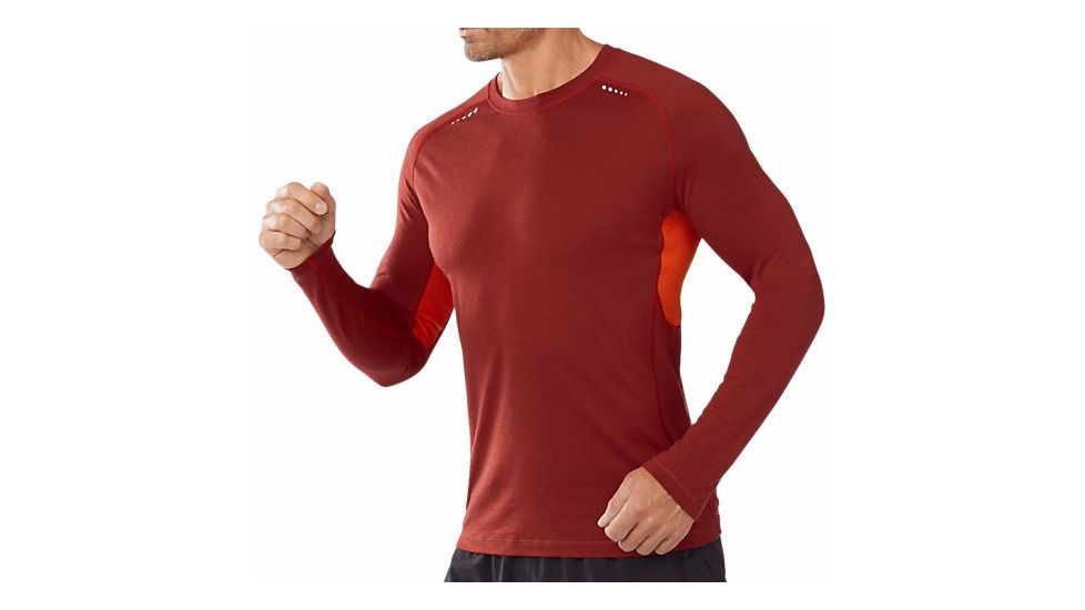 Smartwool PhD Ultra Light Long Sleeve Top - Men's-Moab Rust-Large