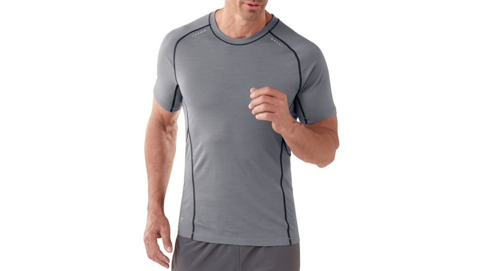 Smartwool PhD Ultra Light Short Sleeve Top - Men's-Alloy-Large