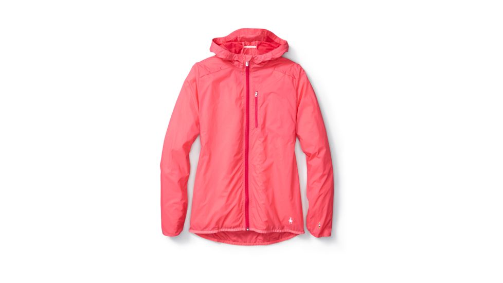 Smartwool PhD Ultra Light Sport Jacket Womens, Bright Coral, L, SW016031494-L