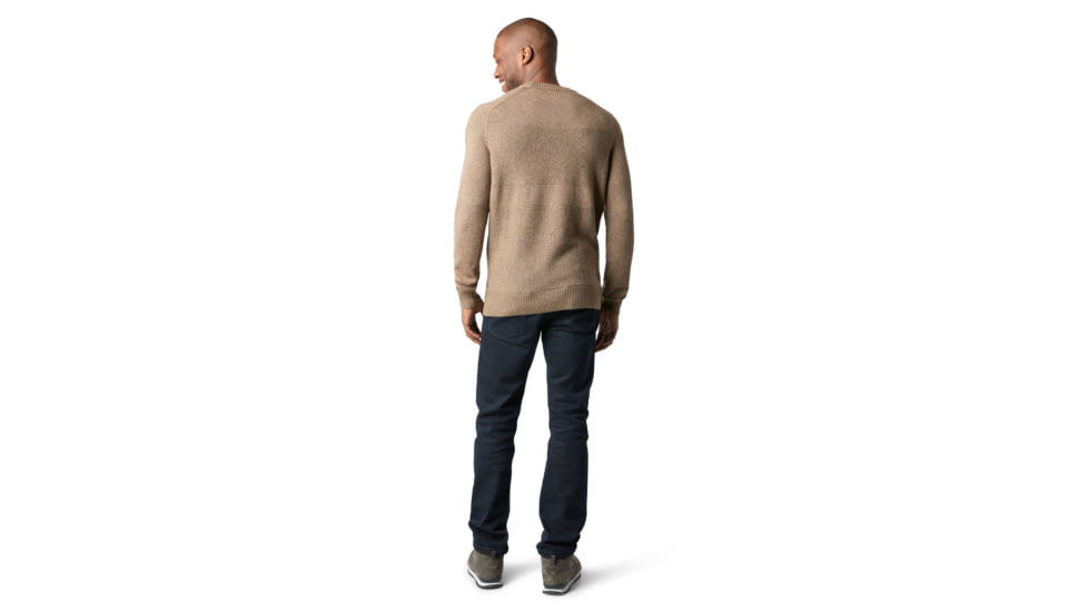 Smartwool Ripple Ridge Crew Sweater - Mens, Camel Heather/Military Olive Heather, Medium, SW016424E51-M