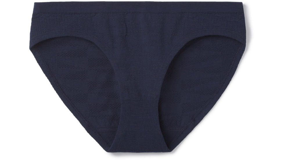 Smartwool Seamless Bikini Boxed - Womens, Deep Navy, Extra Small, SW015130092-XS