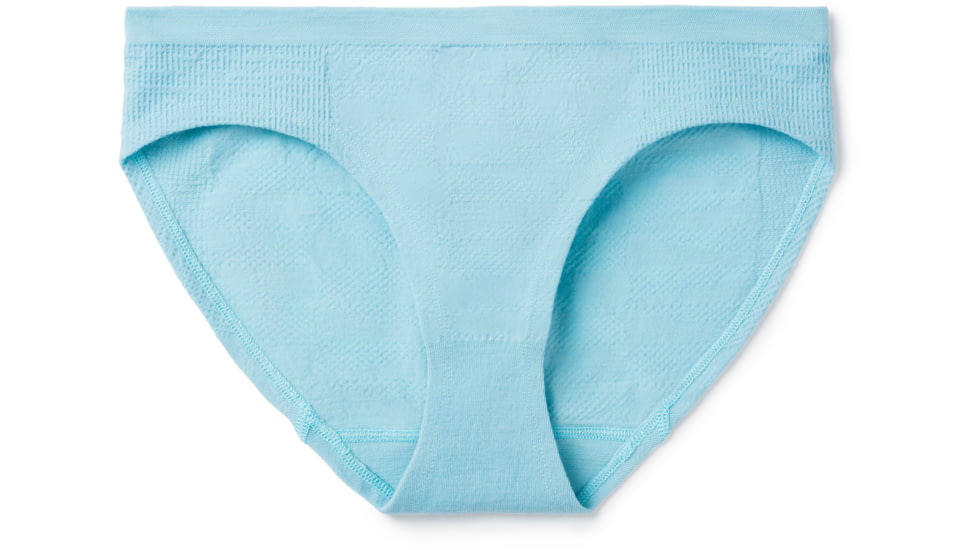 Smartwool Seamless Bikini Boxed - Womens, Light Wave Blue, Extra Large, SW015130D83-XL