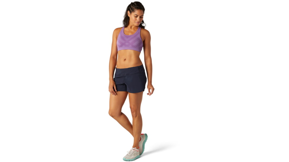 Smartwool Seamless Racerback Bra - Womens, Desert Orchid, Extra Small, SW015126C96-XS