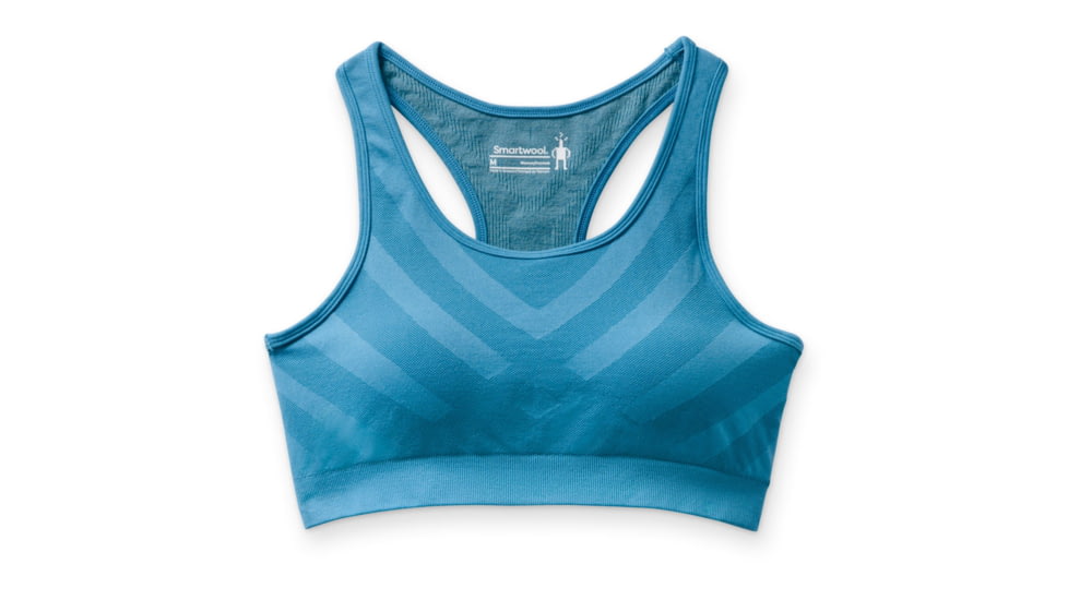 Smartwool Seamless Racerback Bra - Womens, Light Ocean Abyss, Medium, SW000846F66M