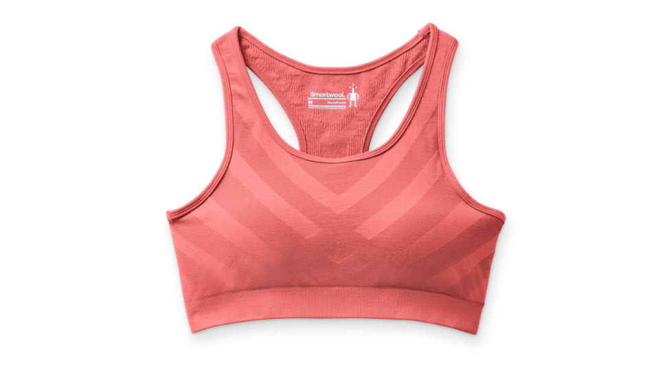 Smartwool Seamless Racerback Bra - Womens, Tea Rose, Large, SW000846F82L
